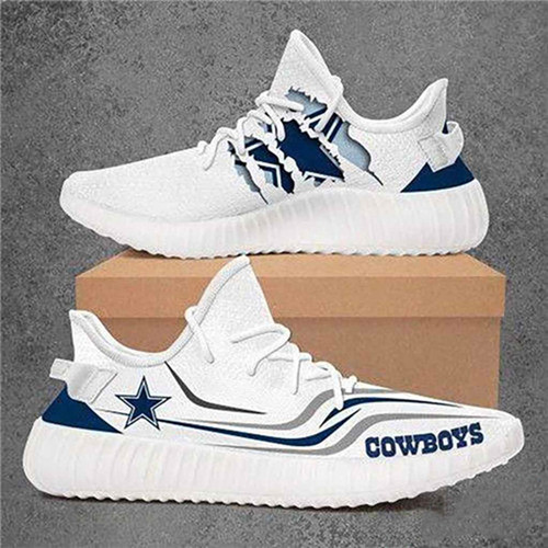 Women's Dallas Cowboys Mesh Knit Sneakers/Shoes 019